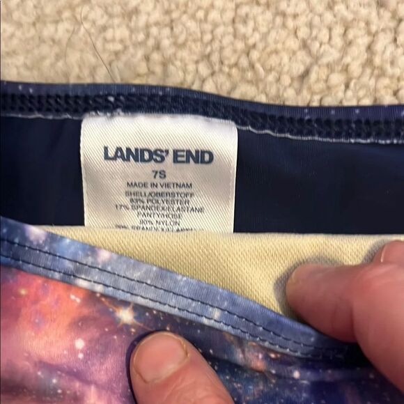 Lot of 3 Lands End Girls Swim Skirts - Pink, Blue, Star , Sky - Picture 3 of 9